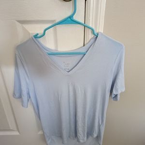 a new day Blue V-Neck Tee (Small)